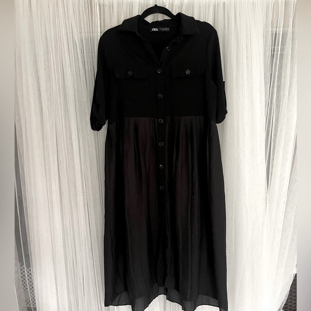Zara black long dress 🖤